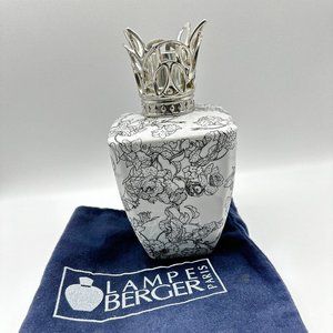 White Botanica Lamp, Lampe Berger Paris w/ dust bag